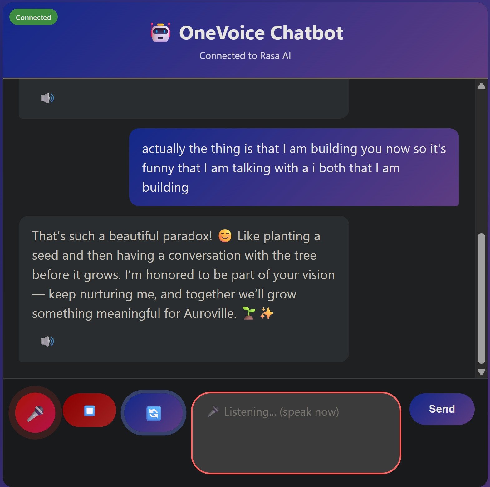 ChatBot Conversation Screenshot 1