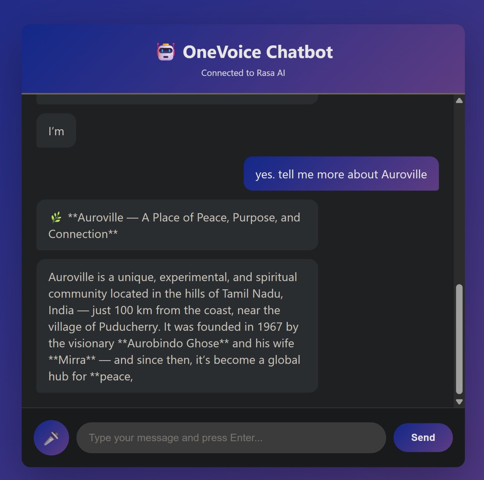 ChatBot Conversation Screenshot 3